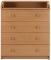 Пеленальный комод Babyroom Комод 4 тел.Big 102x80x50  бук