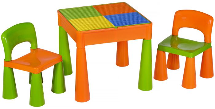 Стол и 2 стульчика Tega Mamut 899G orange-green