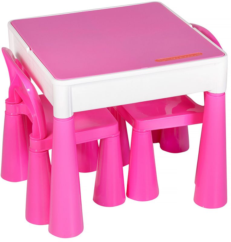 Стол и 2 стульчика Tega Mamut 899P dark pink-white