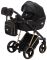 Коляска 2 в 1 Adamex Mimi Polar (Gold) Y836 чорний (люрікс) - чорна шкіра (видавлена крапка)