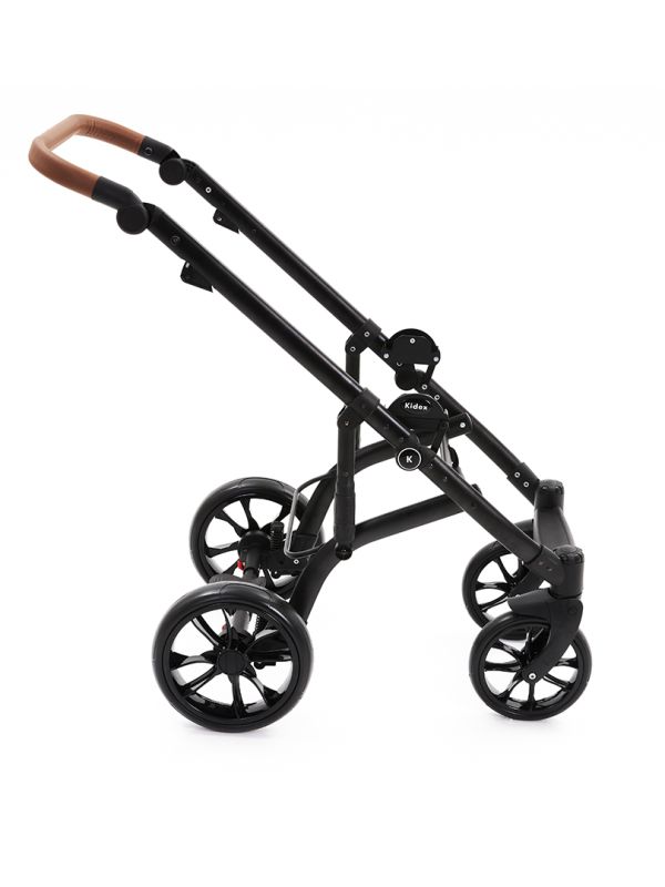 Коляска 2 в 1 Kidex K-Style Pink Handle Brown