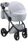 Коляска 2 в 1 Adamex Luciano Y3-CZ світло-сірий (чорна рама)