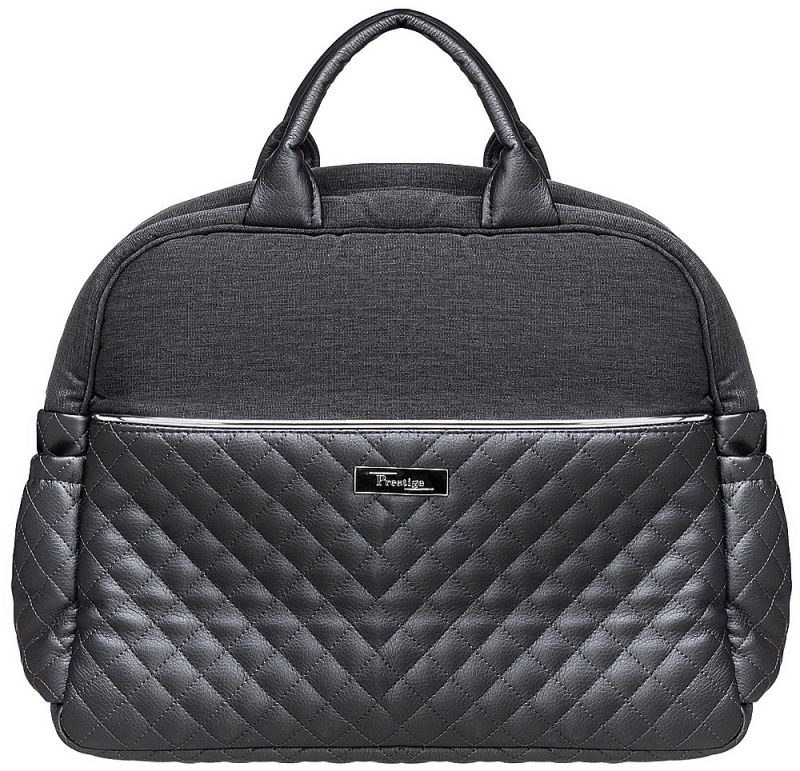 Коляска 2 в 1 класична Roan Marita Prestige (14" чорні колеса, чорна рама) P231 графіт - графітова (шкіра) перламутр