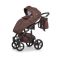 Коляска 2 в 1 Riko Naturo Ecco 03 Chocolate