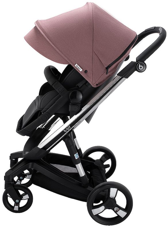 Коляска 2 в 1 Bair Electra B-touch system BE-04 dark pink (рожевий)