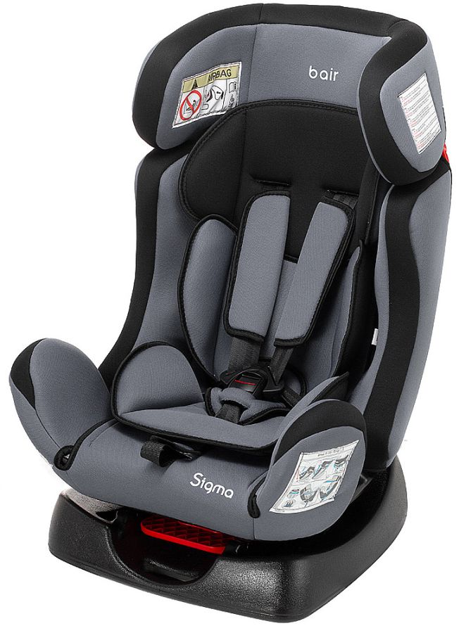 Автокресло Bair Sigma 0+/1/2 (0-25 кг) DS2423 черный - серый