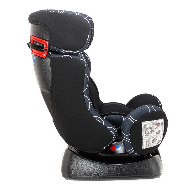 Автокресло Bair Sigma 0+/1/2 (0-25 кг) DS1424 черный - темно-синий (круги)