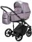 Коляска 2 в 1 Adamex Amelia шкіра 100% SM7 світло-бузковий перламутр