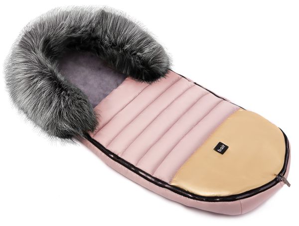 Зимовий конверт Bair Polar premium рожевий (пудра) – золота шкіра.