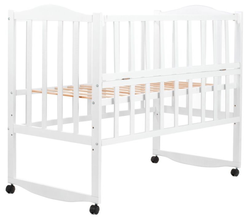 Кровать Babyroom Зайчонок ZL101 откидной бок  белая