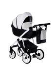 Коляска 2 в 1 Kidex M-FLY White Black