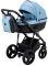 Коляска 2 в 1 Bair Play BP-7/69 голубой-черный