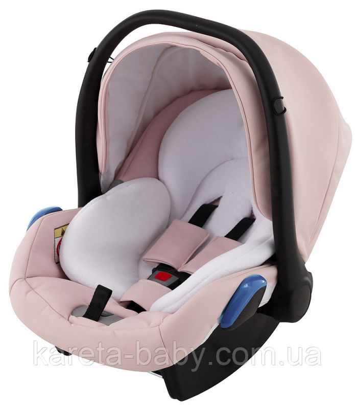 Автокресло Adamex Kite кожа 100% NR229 светло-розовая пудра