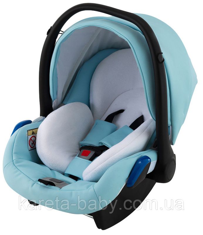 Автокрісло Adamex Kite шкіра 100% NR217 блакитний