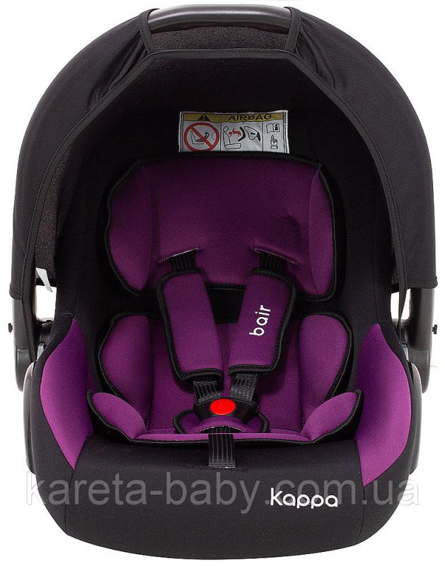 Автокрісло Bair Kappa 0+ (0-13 кг) DK 1824 чорний - фіолетовий