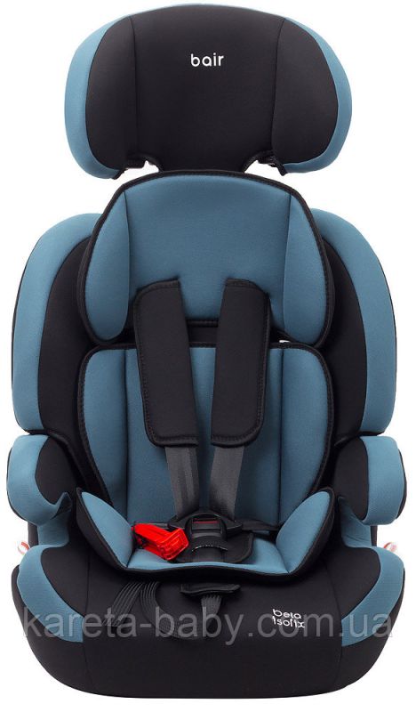 Автокрісло Bair Beta Iso-fix 1/2/3 (9-36 кг) DBI1929 чорний - темно-бірюзовий