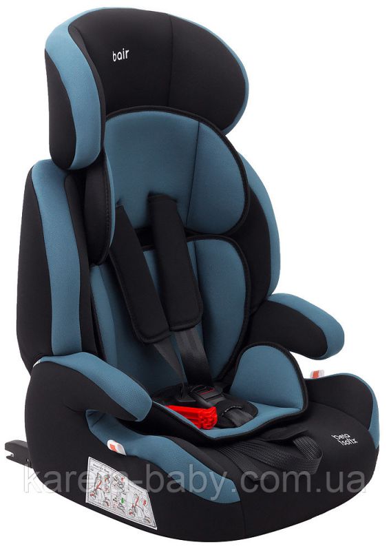 Автокрісло Bair Beta Iso-fix 1/2/3 (9-36 кг) DBI1929 чорний - темно-бірюзовий