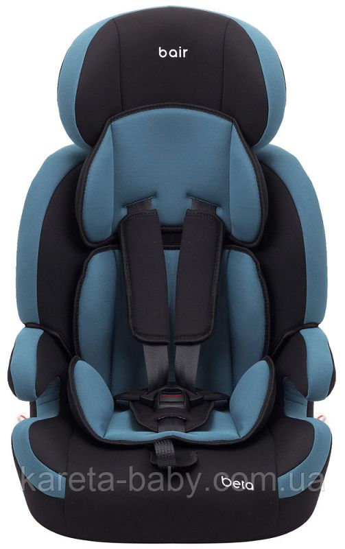 Автокрісло Bair Beta 1/2/3 (9-36 кг) DB1929 чорний - темно-бірюзовий