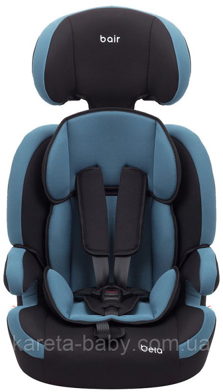 Автокрісло Bair Beta 1/2/3 (9-36 кг) DB1929 чорний - темно-бірюзовий