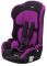 Автокресло Bair Alpha 1/2/3 (9-36 кг) DA2418 черный - фиолетовый