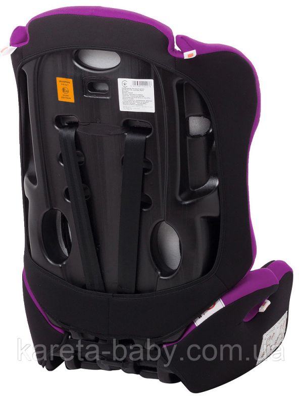 Автокресло Bair Alpha 1/2/3 (9-36 кг) DA2418 черный - фиолетовый