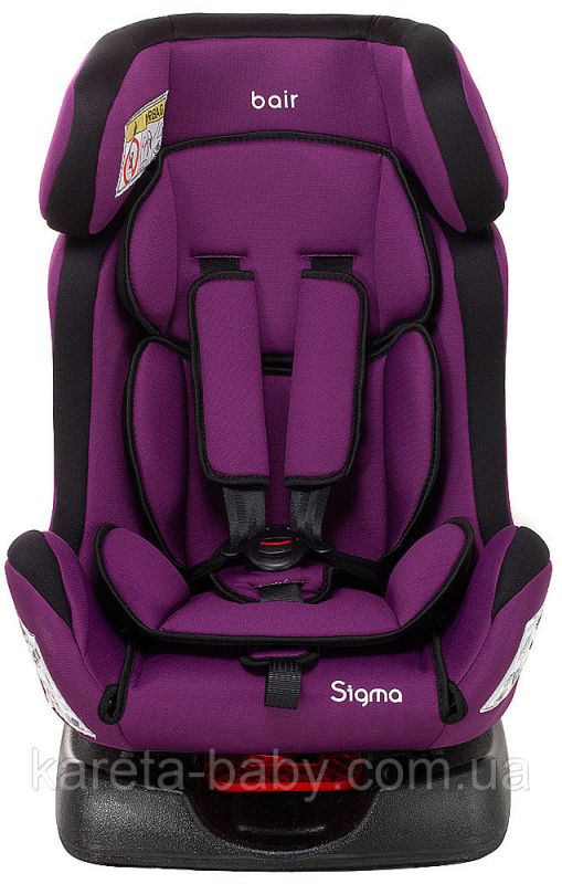 Автокресло Bair Sigma 0+/1/2 (0-25 кг) DS1824 черный - фиолетовый