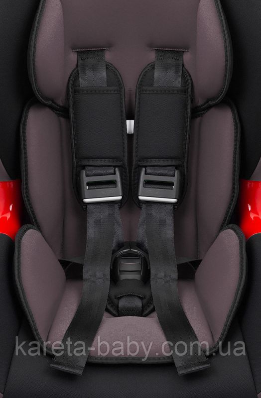 Автокрісло Bair Omega 1/2 (9-25 кг) DO2435 чорний - сірий смоки