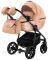 Коляска 2 в 1 Adamex Hybryd Plus BR264 персиковый - медный (принт) атлас