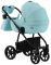 Коляска 2 в 1 Adamex Hybryd Plus кожа 100% BR335 голубой