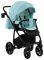 Коляска 2 в 1 Adamex Hybryd Plus кожа 100% BR335 голубой