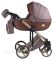 Коляска 2 в 1 Adamex Luciano Polar (Gold) Y801A коричневый (кожа) - капучино