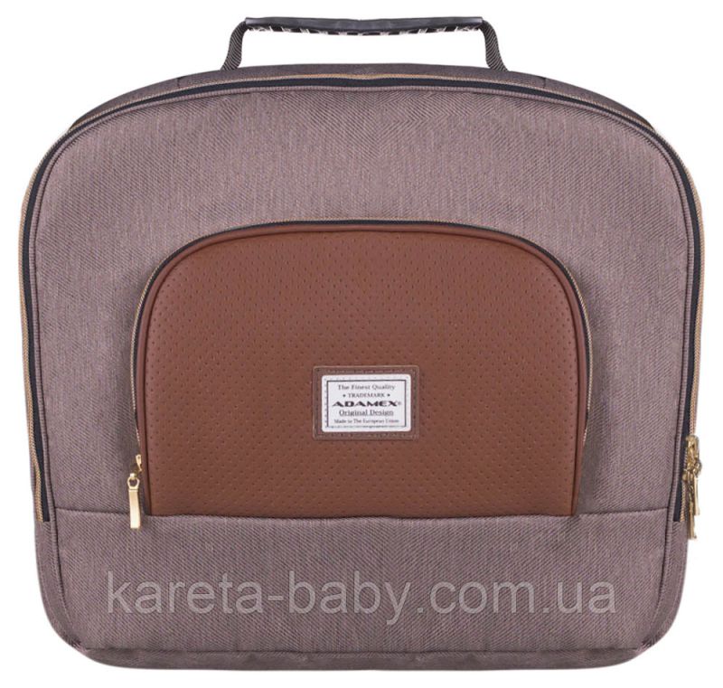 Коляска 2 в 1 Adamex Luciano Polar (Gold) Y801A коричневый (кожа) - капучино