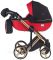 Коляска 2 в 1 Adamex Luciano Polar (Gold) Y804 красный (кожа) - черный