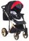 Коляска 2 в 1 Adamex Luciano Polar (Gold) Y804 красный (кожа) - черный