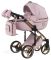 Коляска 2 в 1 Adamex Luciano Polar (Gold) Y813 рожевий пудра (шкіра) - рожевий