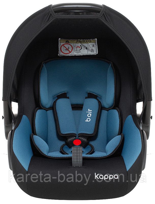 Автокресло Bair Kappa 0+ (0-13 кг) DK 2924 черный - темно-бирюзовый