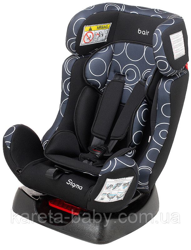 Автокресло Bair Sigma 0+/1/2 (0-25 кг) DS1424 черный - темно-синий (круги)