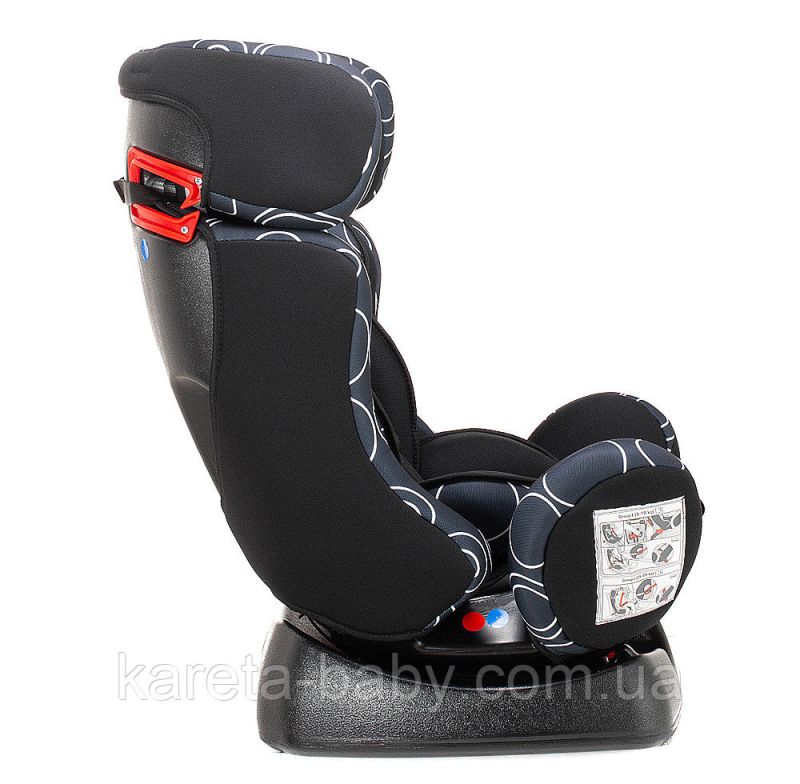 Автокресло Bair Sigma 0+/1/2 (0-25 кг) DS1424 черный - темно-синий (круги)