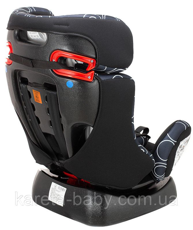 Автокресло Bair Sigma 0+/1/2 (0-25 кг) DS1424 черный - темно-синий (круги)