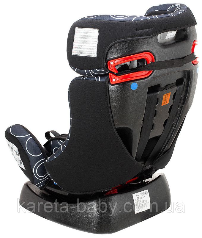 Автокресло Bair Sigma 0+/1/2 (0-25 кг) DS1424 черный - темно-синий (круги)