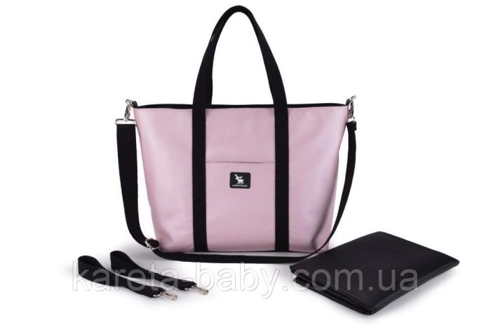 Сумка для коляски Cottonmoose Shopper 750/146 pearl pink leather (рожева пудра еко-шкіра)