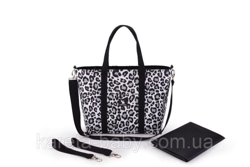 Сумка для коляски Cottonmoose Shopper 750/152 panther gray racer (серый леопардовый)