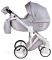 Коляска 2 в 1 Adamex Luciano jeans Q201 светло-серый (зигзаг)