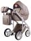 Коляска 2 в 1 Adamex Luciano jeans Q205 капучино (зигзаг)