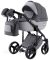 Коляска 2 в 1 Adamex Luciano кожа 100% Y202 графит - серый