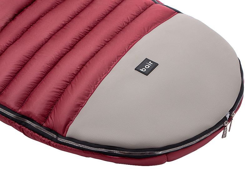 Зимовий конверт Bair Polar premium бордо - сіра шкіра