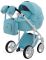 Коляска 2 в 1 Adamex Luciano шкіра 100% Q112 світло-блакитний