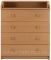 Пеленальный комод Babyroom Комод 4 тел.Big 102x80x50  бук