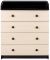 Пеленальний комод Babyroom Комод 4 тел.Big 102x80x50 венге-дуб молочний