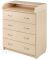 Пеленальний комод Babyroom Комод 4 тел.Big 102x80x50 дуб молочний